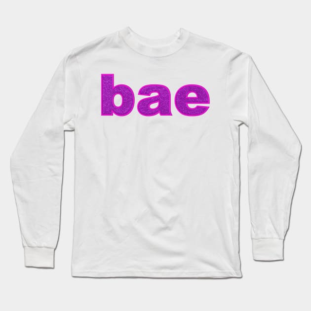 Bae in Pink Glitter Long Sleeve T-Shirt by m2inspiration